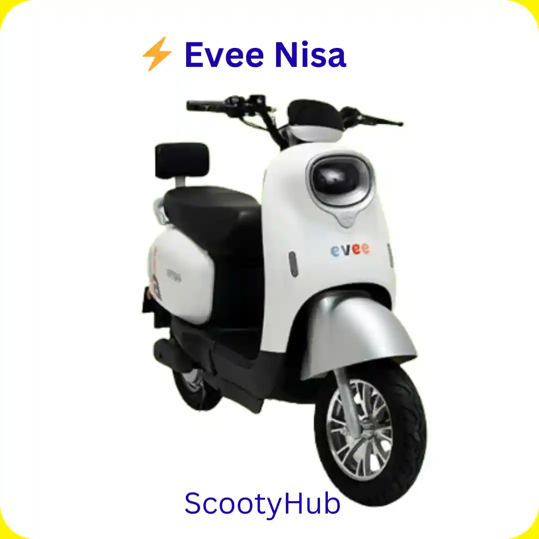 Read more about the article Evee Nisa Electric Scooty Review – Price, Range & Features