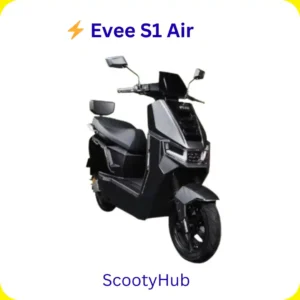 Read more about the article Evee S1 Air Electric Scooty – Specifications, Performance, & Buyer Information