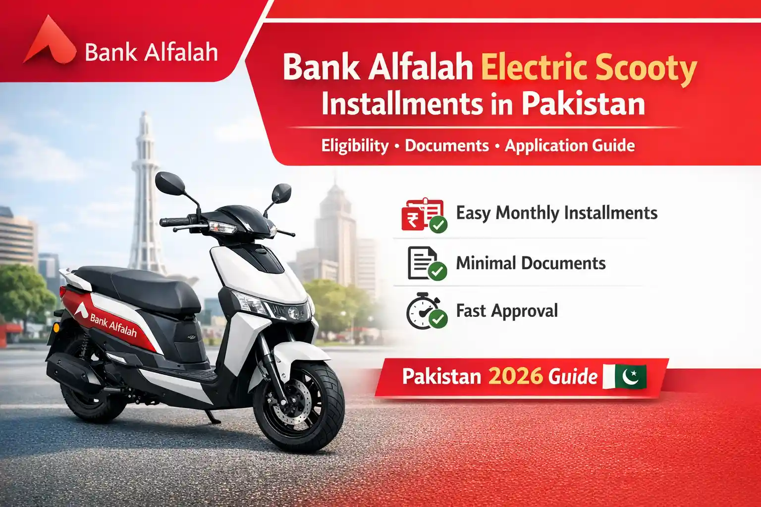 Read more about the article Bank Alfalah Electric Scooty Installments: Eligibility, Documents & Application