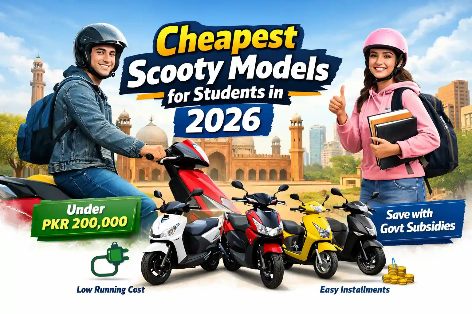 Read more about the article Cheapest Scooty Models for Students in Pakistan