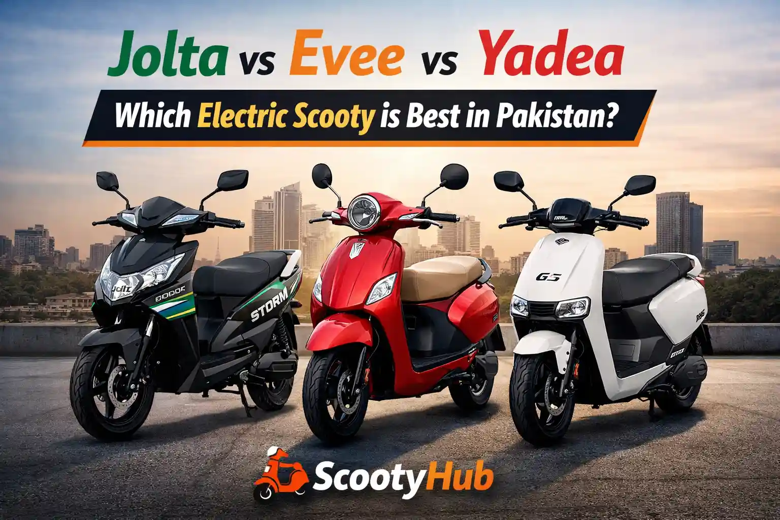 Read more about the article Jolta vs Evee vs Yadea: Which Electric Scooty Is Best
