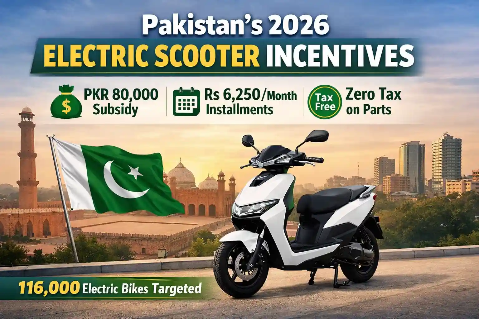 Read more about the article Pakistan Electric Scooty Incentives 2026: Complete Guide